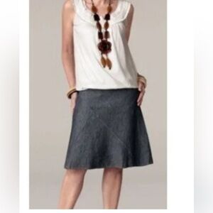 CAbi Gray A-Line Skirt
